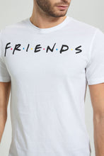 تنزيل الصورة على معرض الصور، Redtag-White-Friends-Crew-Neck-T-Shirt-Colour:White,-Filter:Men's-Clothing,-Men-T-Shirts,-New-In,-New-In-Men,-Non-Sale,-S22B,-Section:Men-Men's-