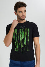 تنزيل الصورة على معرض الصور، Redtag-Black-Matrix-Crew-Neck-T-Shirt-Colour:Black,-Filter:Men's-Clothing,-Men-T-Shirts,-New-In,-New-In-Men,-Non-Sale,-S22B,-Section:Men-Men's-