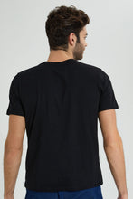 تنزيل الصورة على معرض الصور، Redtag-Black-Matrix-Crew-Neck-T-Shirt-Colour:Black,-Filter:Men's-Clothing,-Men-T-Shirts,-New-In,-New-In-Men,-Non-Sale,-S22B,-Section:Men-Men's-