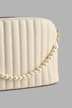 تنزيل الصورة على معرض الصور، Redtag-Beige-Pearl-Embellished-Cross-Body-Bag-Cross-Body-Bags-Women-