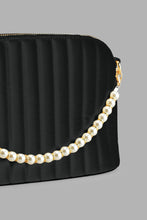 Load image into Gallery viewer, Redtag-Black-Pearl-Embellished-Cross-Body-Bag-Cross-Body-Bags-Women-