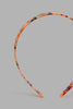 Redtag-Orange-And-Black-Headband-Set-(2-Piece)-Colour:Black,-Colour:Orange,-Filter:Women's-Accessories,-New-In,-New-In-Women-ACC,-Non-Sale,-S22A,-Women-Head-Bands-Women-