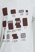 تنزيل الصورة على معرض الصور، Redtag-Ecru-Chocolate-Fraction-T-Shirt-All-Over-Prints-Senior-Boys-9 to 14 Years