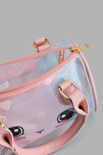 Load image into Gallery viewer, Redtag-Pink-Character-Printed-Day-Bag-Cross-Body-Bags-Girls-