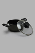 تنزيل الصورة على معرض الصور، Redtag-Black-Aluminum-Non-Stick-Dutch-Oven-With-Glass-Lid-(18cm)-Pans-Home-Dining-