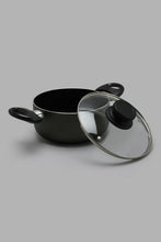 تنزيل الصورة على معرض الصور، Redtag-Black-Aluminum-Non-Stick-Dutch-Oven-With-Glass-Lid-(22cm)-Pans-Home-Dining-