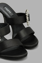 Load image into Gallery viewer, Redtag-Black-Mule-With-Buckle-Trim-Court-Shoes-Women's-