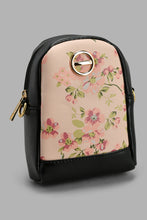 Load image into Gallery viewer, Redtag-Black-Floral-Printed-Mobile-Pouches-Mobile-Pouches-Women-