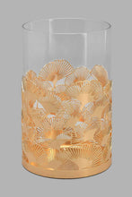 Load image into Gallery viewer, Redtag-Gold-Metal-And-Glass-Candleholder-Medium-Candle-Holder-Home-Decor-