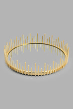 تنزيل الصورة على معرض الصور، Redtag-Gold-Glass-And-Metal-Round-Tray-Trays-Home-Decor-