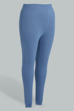 Load image into Gallery viewer, Redtag-Denim-Lookalike-Knitted-Legging-Colour:Blue,-Filter:Plus-Size,-LDP-Jeggings,-New-In,-New-In-LDP,-Non-Sale,-S22B,-Section:Women-Women's-