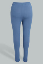 Load image into Gallery viewer, Redtag-Denim-Lookalike-Knitted-Legging-Colour:Blue,-Filter:Plus-Size,-LDP-Jeggings,-New-In,-New-In-LDP,-Non-Sale,-S22B,-Section:Women-Women's-
