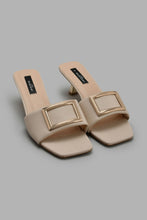 Load image into Gallery viewer, Redtag-Beige-Gold-Heel-Court-Shoes-Women's-