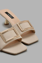 Load image into Gallery viewer, Redtag-Beige-Gold-Heel-Court-Shoes-Women's-