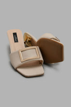 Load image into Gallery viewer, Redtag-Beige-Gold-Heel-Court-Shoes-Women's-