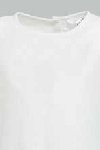 تنزيل الصورة على معرض الصور، Redtag-Ivory-Frill-Hem-Dress-Dresses-Infant-Girls-3 to 24 Months