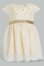 تنزيل الصورة على معرض الصور، Redtag-Coral-Glittered-Mesh-Dress-Dresses-Infant-Girls-3 to 24 Months