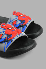 تنزيل الصورة على معرض الصور، Redtag-Black-Spiderman-Character-Slide-Slides-Boys-3 to 5 Years