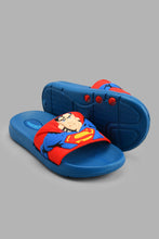 تنزيل الصورة على معرض الصور، Redtag-Navy-Superman-Character-Slide-Slides-Boys-3 to 5 Years
