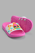 تنزيل الصورة على معرض الصور، Redtag-Fuchsia-L.O.L-Character-Slide-Slides-Girls-3 to 5 Years
