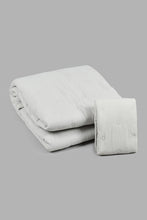 Load image into Gallery viewer, Redtag-Grey-Bedspread-Set-With-Quilted-Dots-
(Single-Size)-Bedspreads-Home-Bedroom-