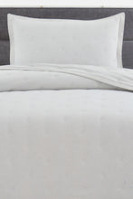 Load image into Gallery viewer, Redtag-Grey-Bedspread-Set-With-Quilted-Dots-
-(Double-Size)-Bedspreads-Home-Bedroom-