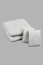 Load image into Gallery viewer, Redtag-Grey-Bedspread-Set-With-Quilted-Dots-
-(Double-Size)-Bedspreads-Home-Bedroom-