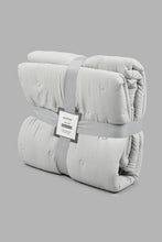 Load image into Gallery viewer, Redtag-Grey-Bedspread-Set-With-Quilted-Dots-
-(Double-Size)-Bedspreads-Home-Bedroom-
