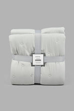 Load image into Gallery viewer, Redtag-Grey-Bedspread-Set-With-Quilted-Dots-
-(Double-Size)-Bedspreads-Home-Bedroom-