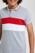 تنزيل الصورة على معرض الصور، Redtag-Assorted-Color-Block-With-Shoulder-Tape-Polo-Plain-Senior-Boys-9 to 14 Years