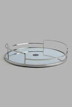 Load image into Gallery viewer, Redtag-Silver-Round-Metal-Tray-With-Mirror-Category:Trays,-Colour:Silver,-Filter:Home-Decor,-HMW-HOM-Dea-Decorative-Accessories,-JUBLIANT,-New-In,-New-In-HMW-HOM,-Non-Sale,-S22C,-Section:Homewares-Home-Decor-