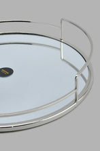 Load image into Gallery viewer, Redtag-Silver-Round-Metal-Tray-With-Mirror-Category:Trays,-Colour:Silver,-Filter:Home-Decor,-HMW-HOM-Dea-Decorative-Accessories,-JUBLIANT,-New-In,-New-In-HMW-HOM,-Non-Sale,-S22C,-Section:Homewares-Home-Decor-