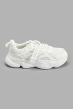 Load image into Gallery viewer, Redtag-White-Fabric-Block-Chunky-Sneaker-Chunky-Senior-Boys-5 to 14 Years