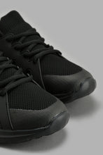Load image into Gallery viewer, Redtag-Black-Rubber-Overlay-Sneaker-Sneakers-Senior-Boys-5 to 14 Years
