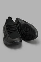Load image into Gallery viewer, Redtag-Black-Rubber-Overlay-Sneaker-Sneakers-Senior-Boys-5 to 14 Years
