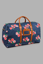 تنزيل الصورة على معرض الصور، Redtag-Navy-Duffle-Bag-Floral-Prints-Duffle-Bags-Travel-Accessories-