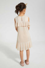 تنزيل الصورة على معرض الصور، Redtag-Pink-Lurex-Dress-Dresses-Girls-2 to 8 Years