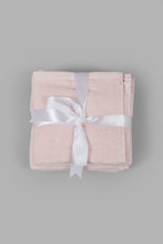 Load image into Gallery viewer, Redtag-Pink-Textured-Cotton-Face-Towel-Set-(4-Piece)-0,-Colour:Pink,-Filter:Home-Bathroom,-HMW-BAC-Face-Towels,-New-In,-New-In-HMW-BAC,-Non-Sale,-S22B,-Section:Homewares-Home-Bathroom-