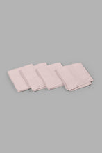 Load image into Gallery viewer, Redtag-Pink-Textured-Cotton-Face-Towel-Set-(4-Piece)-0,-Colour:Pink,-Filter:Home-Bathroom,-HMW-BAC-Face-Towels,-New-In,-New-In-HMW-BAC,-Non-Sale,-S22B,-Section:Homewares-Home-Bathroom-