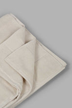 Load image into Gallery viewer, Beige Textured Cotton Bath Towel
