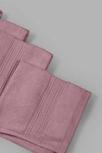 Load image into Gallery viewer, Redtag-Purple-Textured-Cotton-Face-Towel-Set-(4-Piece)-0,-Colour:Purple,-Filter:Home-Bathroom,-HMW-BAC-Face-Towels,-New-In,-New-In-HMW-BAC,-Non-Sale,-S22B,-Section:Homewares-Home-Bathroom-