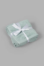 Load image into Gallery viewer, Redtag-Mint-Textured-Cotton-Face-Towel-Set-(4-Piece)-0,-Colour:Mint,-Filter:Home-Bathroom,-HMW-BAC-Face-Towels,-New-In,-New-In-HMW-BAC,-Non-Sale,-S22B,-Section:Homewares-Home-Bathroom-