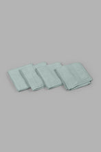 Load image into Gallery viewer, Redtag-Mint-Textured-Cotton-Face-Towel-Set-(4-Piece)-0,-Colour:Mint,-Filter:Home-Bathroom,-HMW-BAC-Face-Towels,-New-In,-New-In-HMW-BAC,-Non-Sale,-S22B,-Section:Homewares-Home-Bathroom-