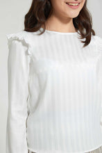 Load image into Gallery viewer, White Dobby Top