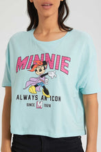 Load image into Gallery viewer, Redtag-White-Power-Puff-Embellished-Crop-Tee-Embellished-Women's-