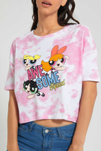 تنزيل الصورة على معرض الصور، Redtag-Sky-Blue-Minnie-Embellished-Crop-Tee-Embellished-Women's-