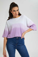 تنزيل الصورة على معرض الصور، Redtag-Tie-Dye-Crop-T-Shirt-All-Over-Prints-Women's-