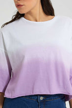 تنزيل الصورة على معرض الصور، Redtag-Tie-Dye-Crop-T-Shirt-All-Over-Prints-Women's-