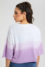 تنزيل الصورة على معرض الصور، Redtag-Tie-Dye-Crop-T-Shirt-All-Over-Prints-Women's-