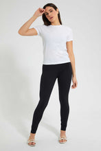 تنزيل الصورة على معرض الصور، Redtag-White-Crew-Neck-T-Shirt-Plain-Women's-